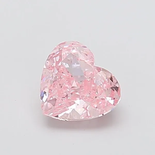 1.53ct HEART Fancy Intense Pink VS1 Coloured Lab diamond