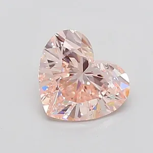 1.4ct HEART Fancy Pink SI1 Coloured Lab diamond