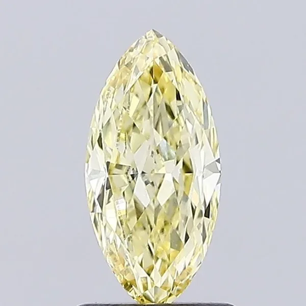 1ct MARQUISE Fancy Yellow VS1 Coloured Lab diamond