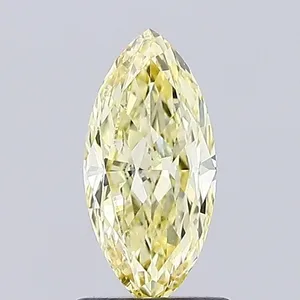 1ct MARQUISE Fancy Yellow VS1 Coloured Lab diamond
