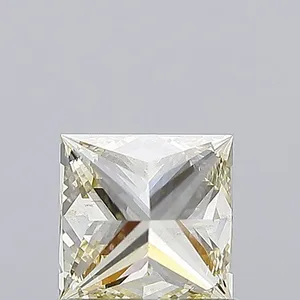 1.01ct PRINCESS Fancy Yellow VS2 Coloured Lab diamond