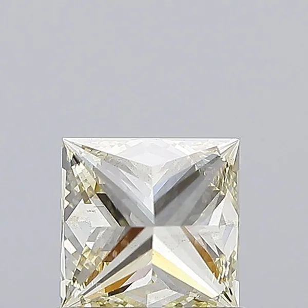 1.01ct PRINCESS Fancy Yellow VS2 Coloured Lab diamond