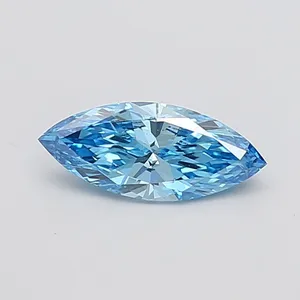 1.01ct MARQUISE Fancy Vivid Blue VS2 Coloured Lab diamond