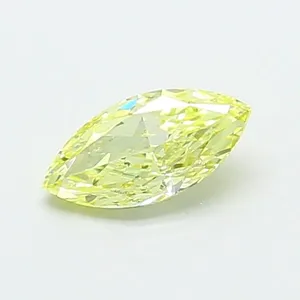 0.52ct MARQUISE Fancy Yellow VS1 Coloured Lab diamond