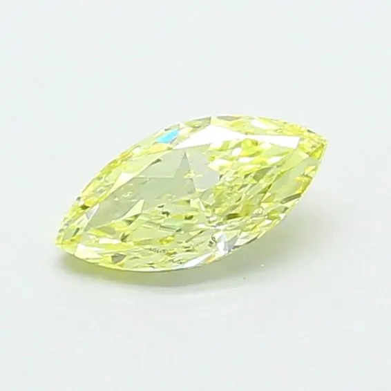 0.52ct MARQUISE Fancy Yellow VS1 Coloured Lab diamond