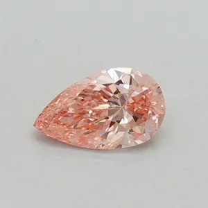 0.3ct PEAR Fancy Vivid Pink VS1 Coloured Lab diamond