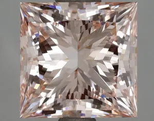 2.92ct PRINCESS Fancy Pink VVS2 Coloured Lab diamond
