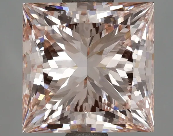 2.92ct PRINCESS Fancy Pink VVS2 Coloured Lab diamond