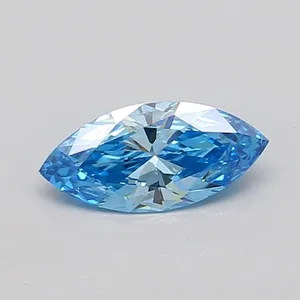 0.51ct MARQUISE Fancy Vivid Blue VS1 Coloured Lab diamond