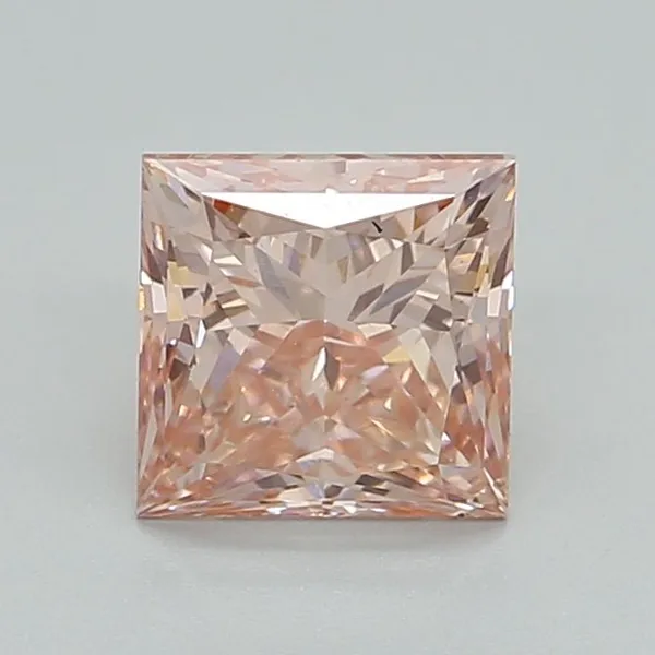 1.54ct PRINCESS Fancy Intense Pink VS2 Coloured Lab diamond