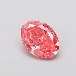 1.02ct OVAL Fancy Vivid Pink VS1 Coloured Lab diamond