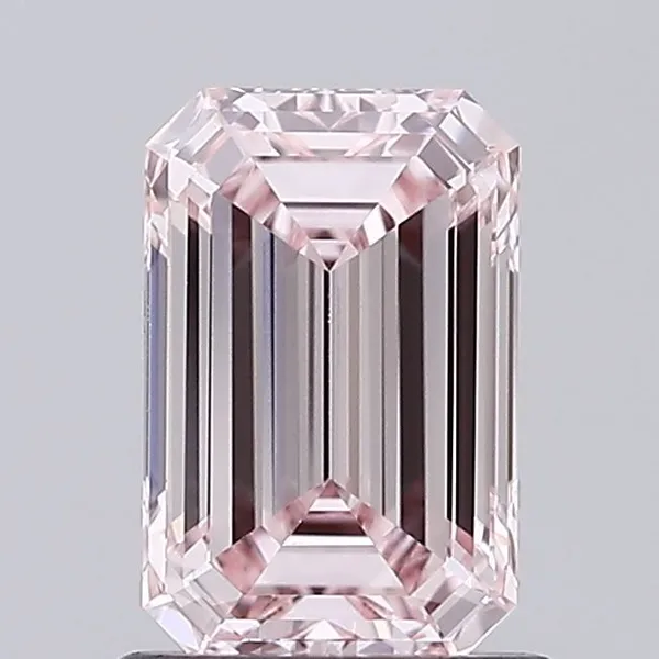 1.05ct EMERALD Fancy Intense Pink VVS1 Coloured Lab diamond