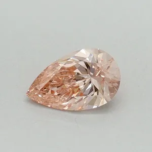 0.32ct PEAR Fancy Intense Pink VVS2 Coloured Lab diamond