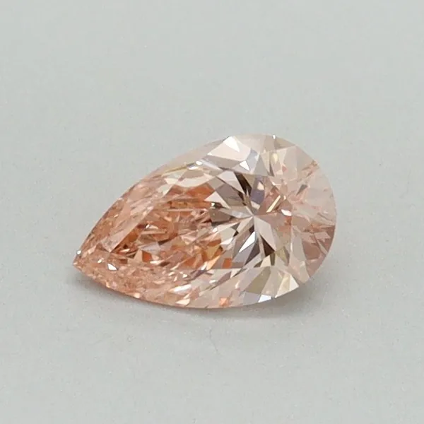 0.32ct PEAR Fancy Intense Pink VVS2 Coloured Lab diamond