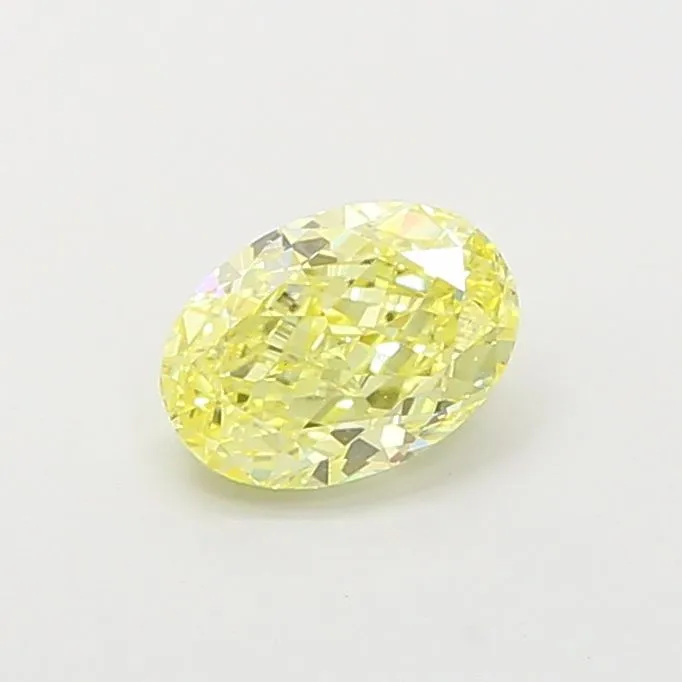 1.13ct OVAL Fancy Intense Yellow VS1 Coloured Lab diamond