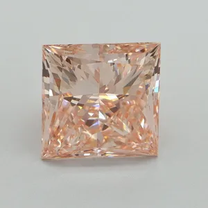 3.01ct PRINCESS Fancy Intense Pink VS2 Coloured Lab diamond