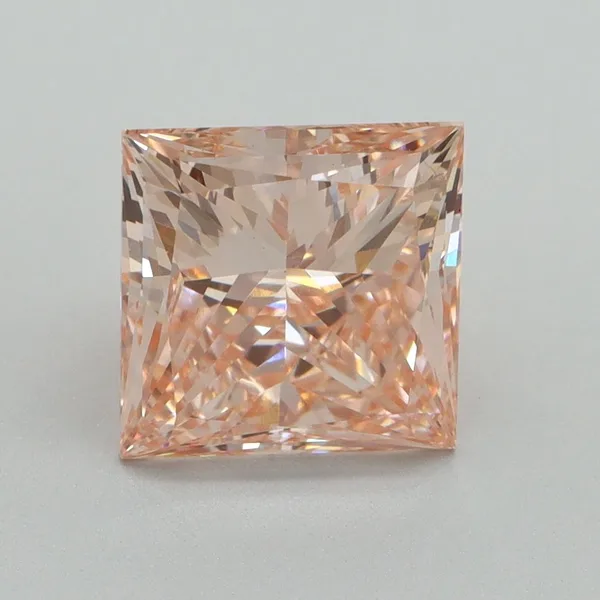 3.01ct PRINCESS Fancy Intense Pink VS2 Coloured Lab diamond