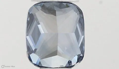 0.37ct CUSHION Fancy Vivid Blue VS1 Coloured Lab diamond