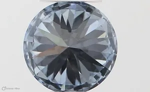 0.35ct ROUND Fancy Vivid Blue VVS2 Coloured Lab diamond