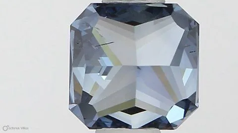 0.5ct RADIANT Fancy Deep Blue SI2 Coloured Lab diamond