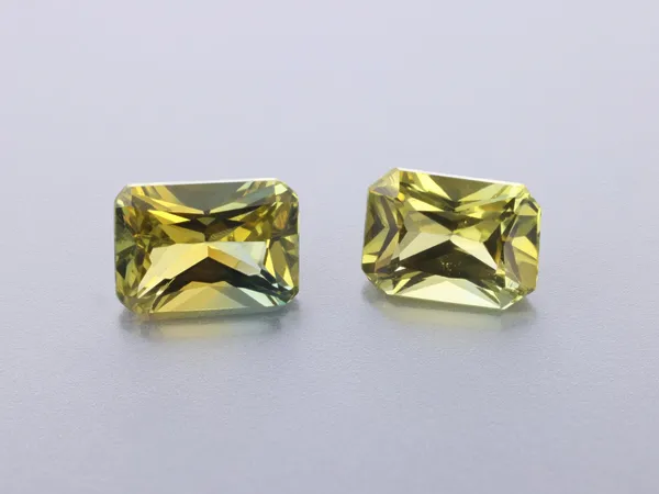 0.35ct Parti Sapphire, Radiant Cut gemstone