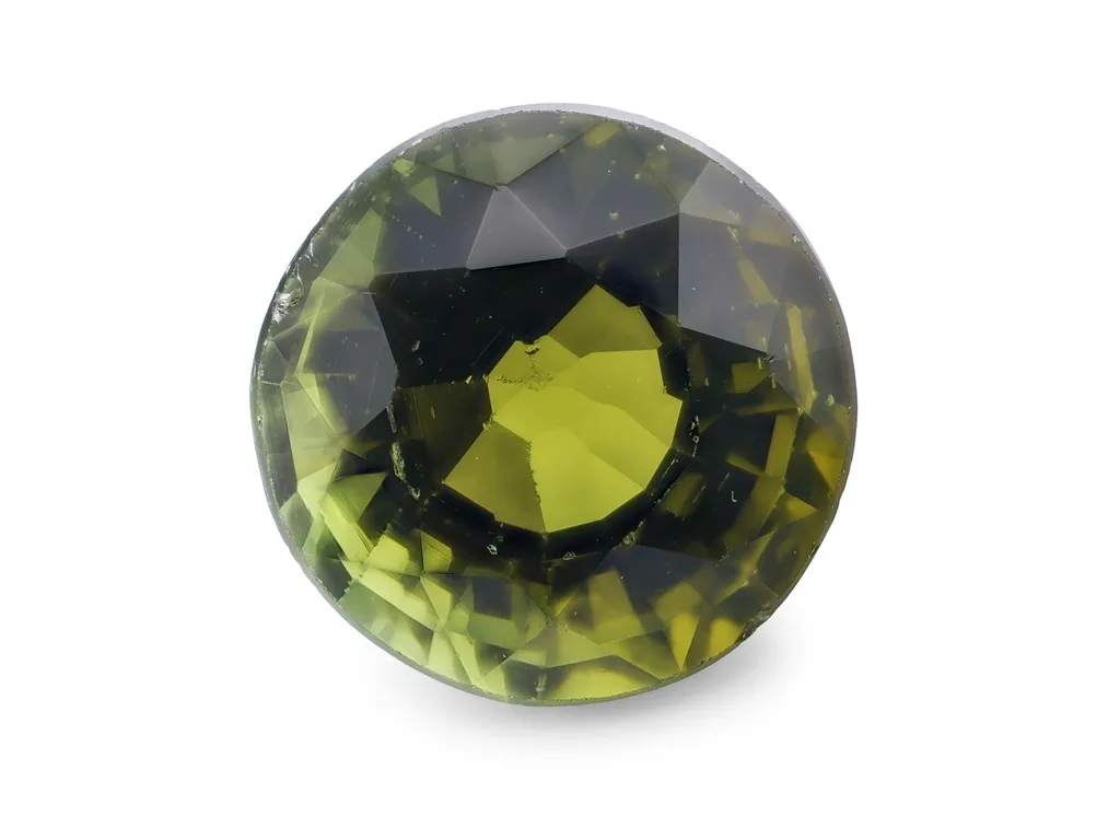 1.09ct Green Tourmaline, Round gemstone