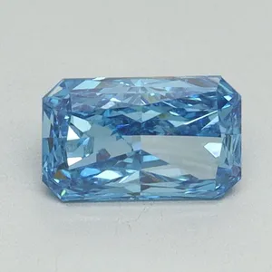 0.83ct RADIANT Fancy Vivid Blue VS1 Coloured Lab diamond