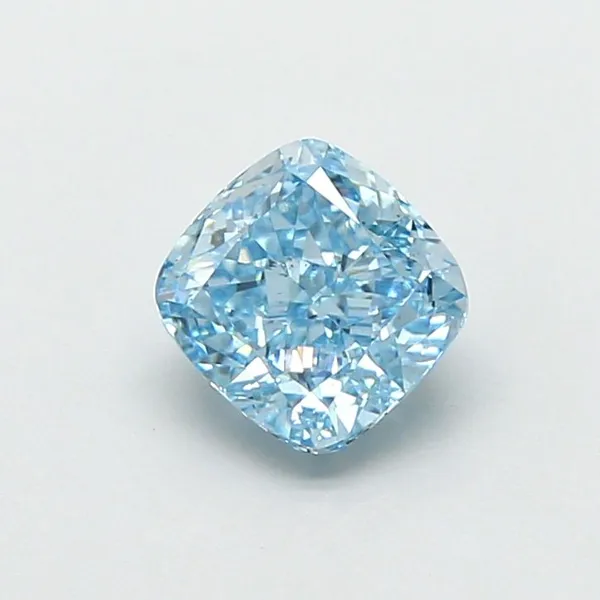 1.06ct CUSHION Fancy Vivid Blue VS2 Coloured Lab diamond