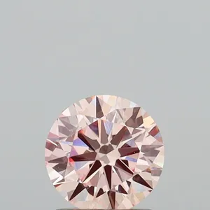 0.99ct ROUND Fancy Pink VVS2 Coloured Lab diamond