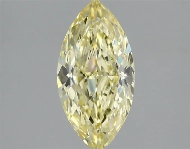 1.28ct MARQUISE Fancy Intense Yellow VS2 Coloured Lab diamond