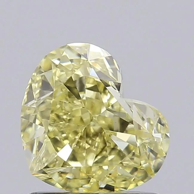 1.09ct HEART Fancy Intense Yellow VS1 Coloured Lab diamond