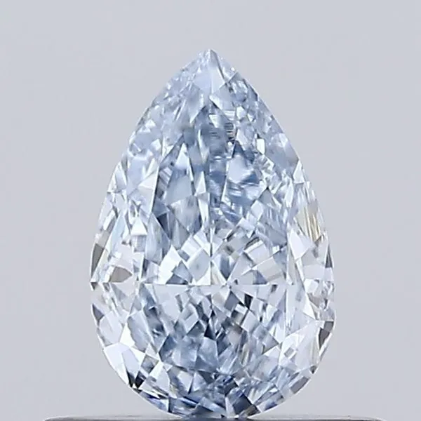 0.47ct PEAR Fancy Intense Blue VVS2 Coloured Lab diamond