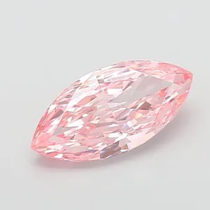 2.51ct MARQUISE Fancy Vivid Pink VVS2 Coloured Lab diamond