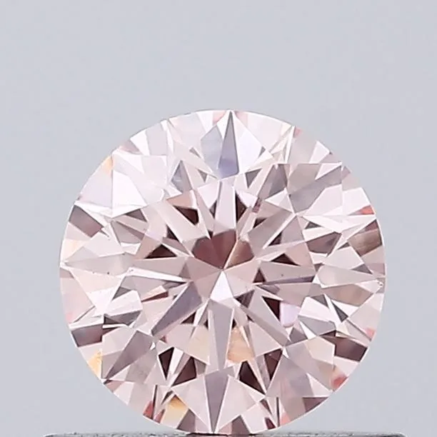 0.54ct ROUND Fancy Intense Pink VS1 Coloured Lab diamond