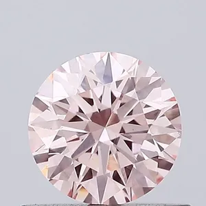 0.54ct ROUND Fancy Intense Pink VS1 Coloured Lab diamond
