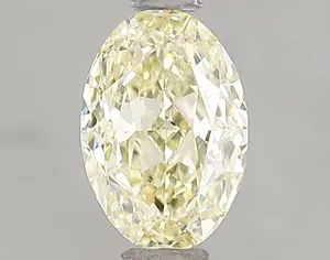 1.07ct OVAL Fancy Yellow VVS2 Coloured Lab diamond