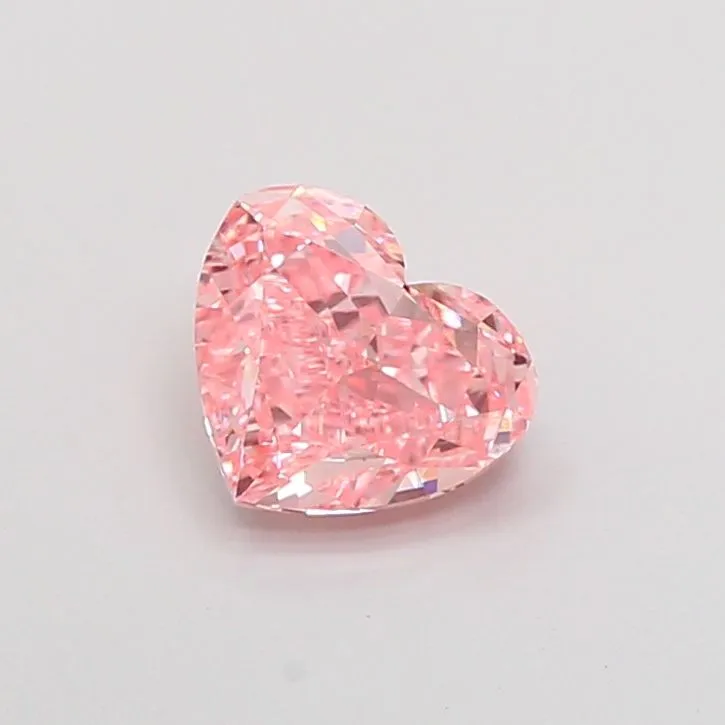 1.50ct HEART Fancy Vivid Pink VS1 Coloured Lab diamond
