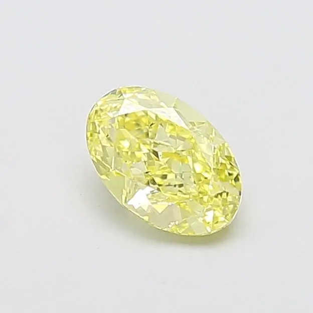 1.01ct OVAL Fancy Intense Yellow VS2 Coloured Lab diamond