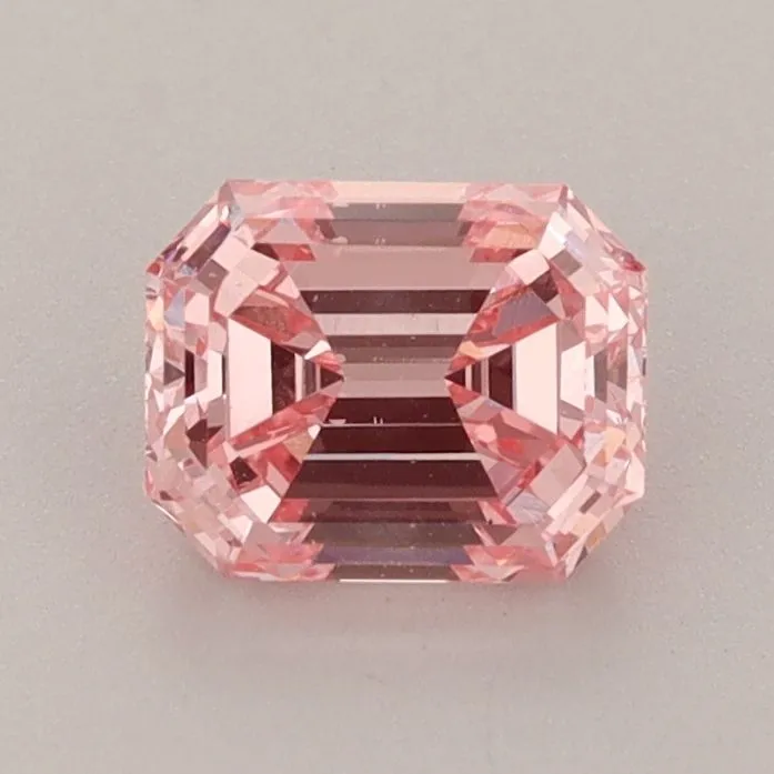 0.98ct EMERALD Fancy Vivid Pink VS1 Coloured Lab diamond