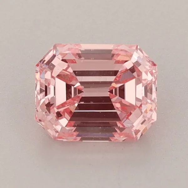 0.98ct EMERALD Fancy Vivid Pink VS1 Coloured Lab diamond