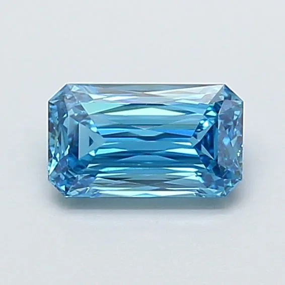 1.18ct RADIANT Fancy Vivid Blue VVS2 Coloured Lab diamond