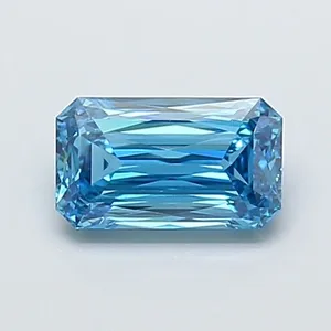 1.18ct RADIANT Fancy Vivid Blue VVS2 Coloured Lab diamond