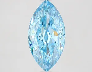 2.52ct MARQUISE Fancy Vivid Blue VS1 Coloured Lab diamond