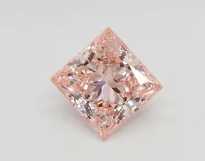 2.01ct PRINCESS Fancy Intense Pink VS1 Coloured Lab diamond