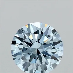 1.1ct ROUND Fancy Vivid Blue VVS2 Coloured Lab diamond
