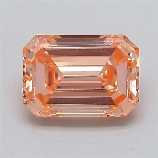 1.03ct EMERALD Fancy Vivid Pink VVS2 Coloured Lab diamond