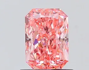 1.06ct RADIANT Fancy Vivid Pink VVS2 Coloured Lab diamond