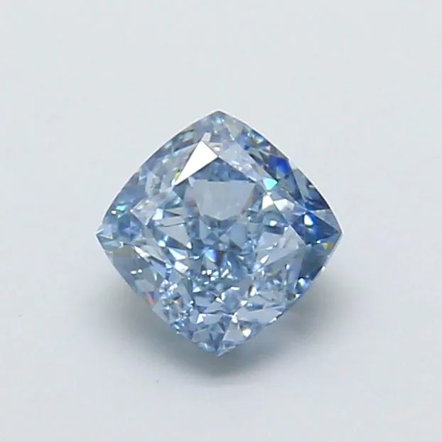 1.02ct CUSHION Fancy Vivid Blue VS1 Coloured Lab diamond
