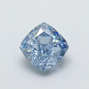 1.02ct CUSHION Fancy Vivid Blue VS1 Coloured Lab diamond