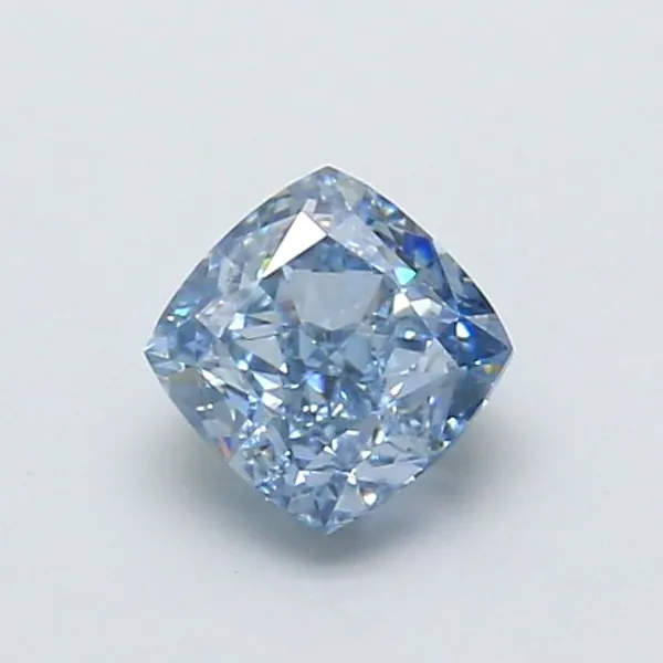 1.02ct CUSHION Fancy Vivid Blue VS1 Coloured Lab diamond